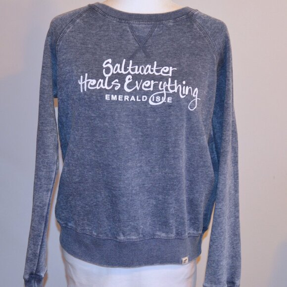 Blue 84 Cotton Blend Emerald Island Sweatshirt - Size S - Picture 7 of 7